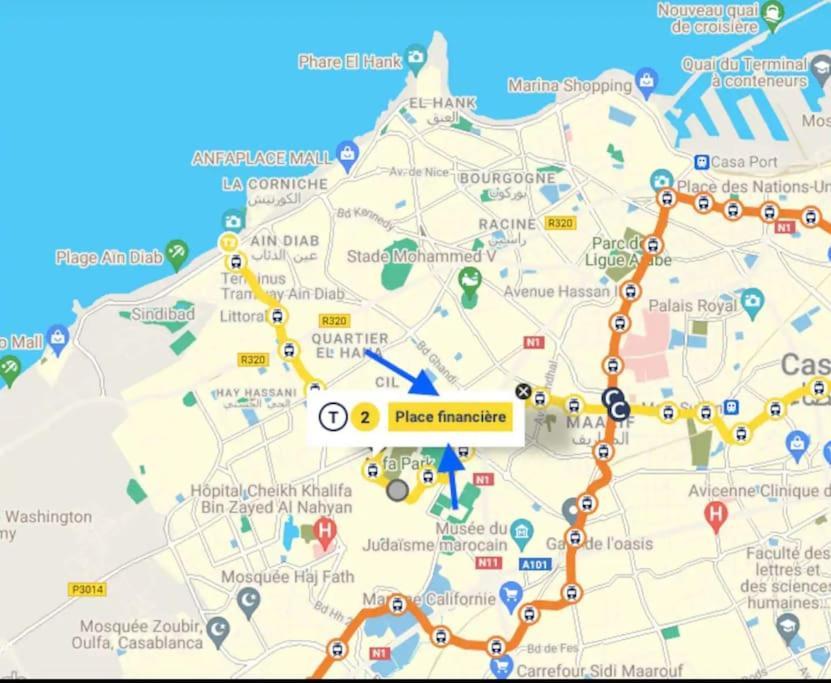 Sojori Cfc, Fibre, Parking, Qualite Premium Apartment Casablanca Luaran gambar